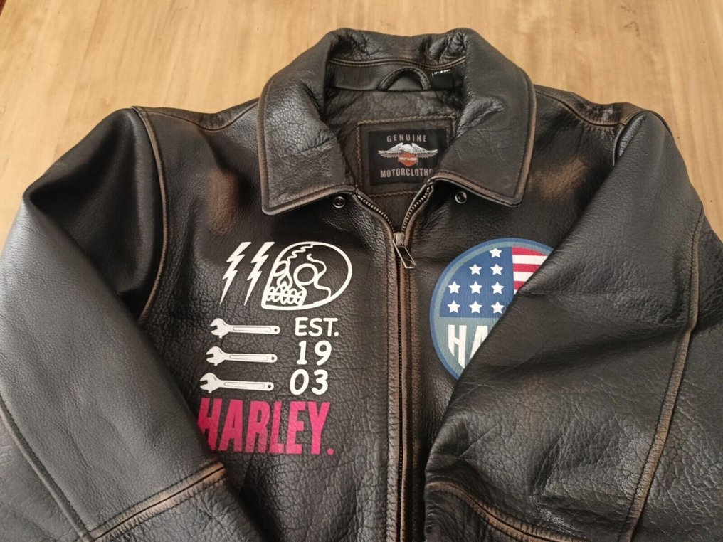 HarleyDavidson Men's Archer Bomber Leather Jacket Leather jacket