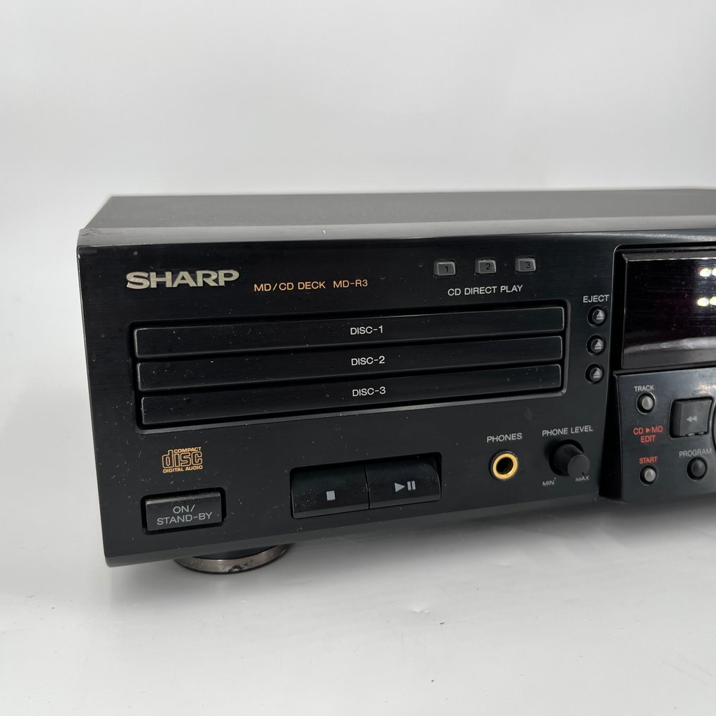 Sharp MDR3 MD/CD Minidisc / CDspeler Deck Minidisc deck Catawiki
