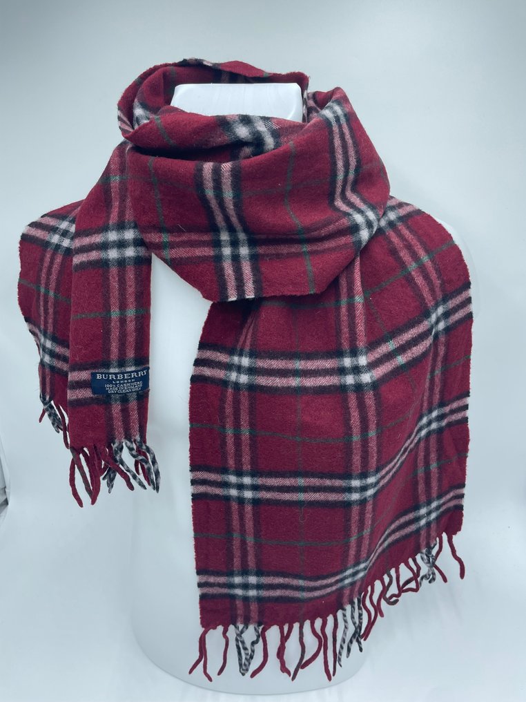 Purple online burberry scarf