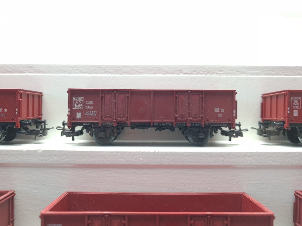 Märklin H0 - 4639 - Modeltrein goederenwagon (9) - 9 Kolenwagens - NS ...
