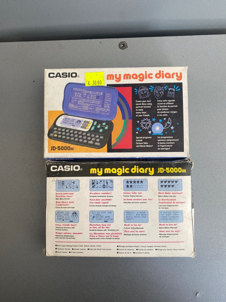 Casio My magic diary jd5000 bk Computer In original box Catawiki