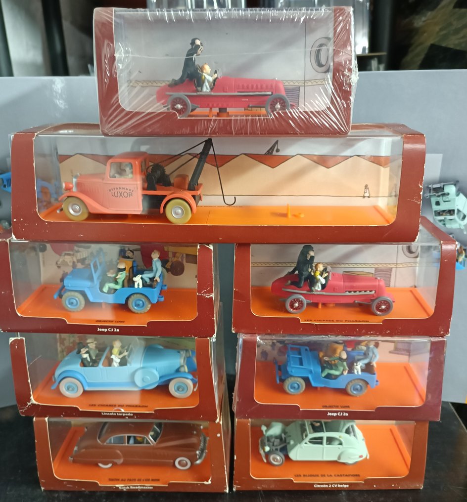 Figurine voiture clearance tintin
