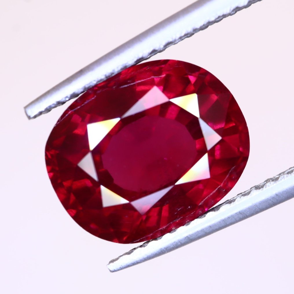 Deep violet store red garnet