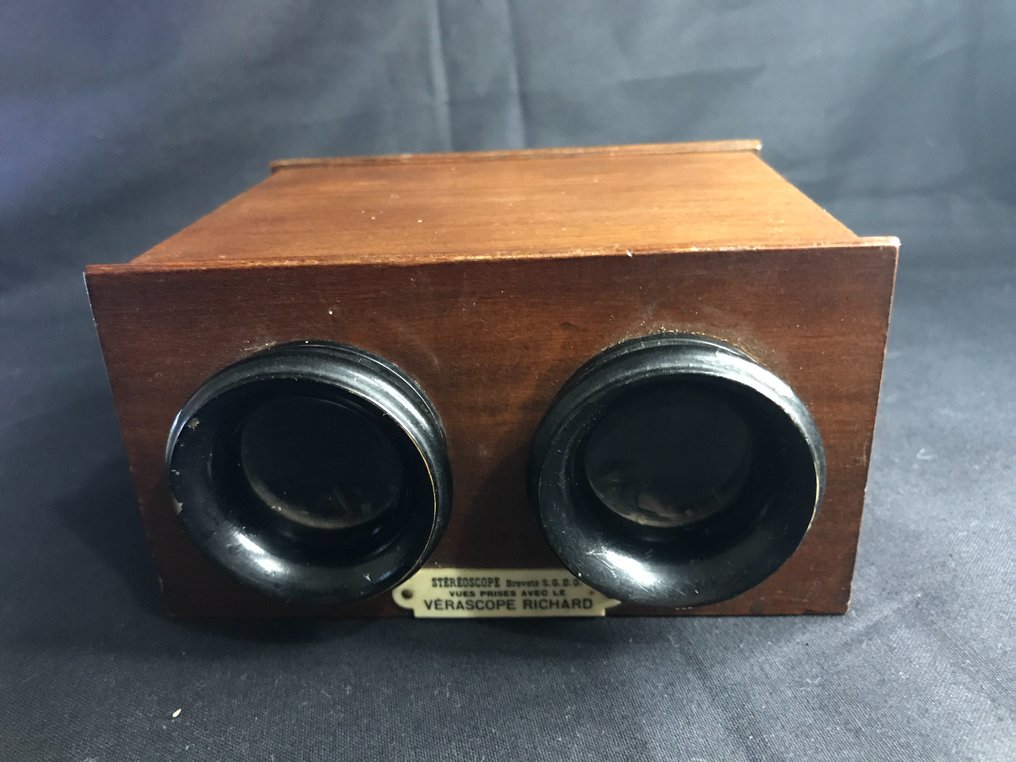 Richard, Jules Vérascope/Stéréoscope avec 6 plaques fin XIXème Stereo