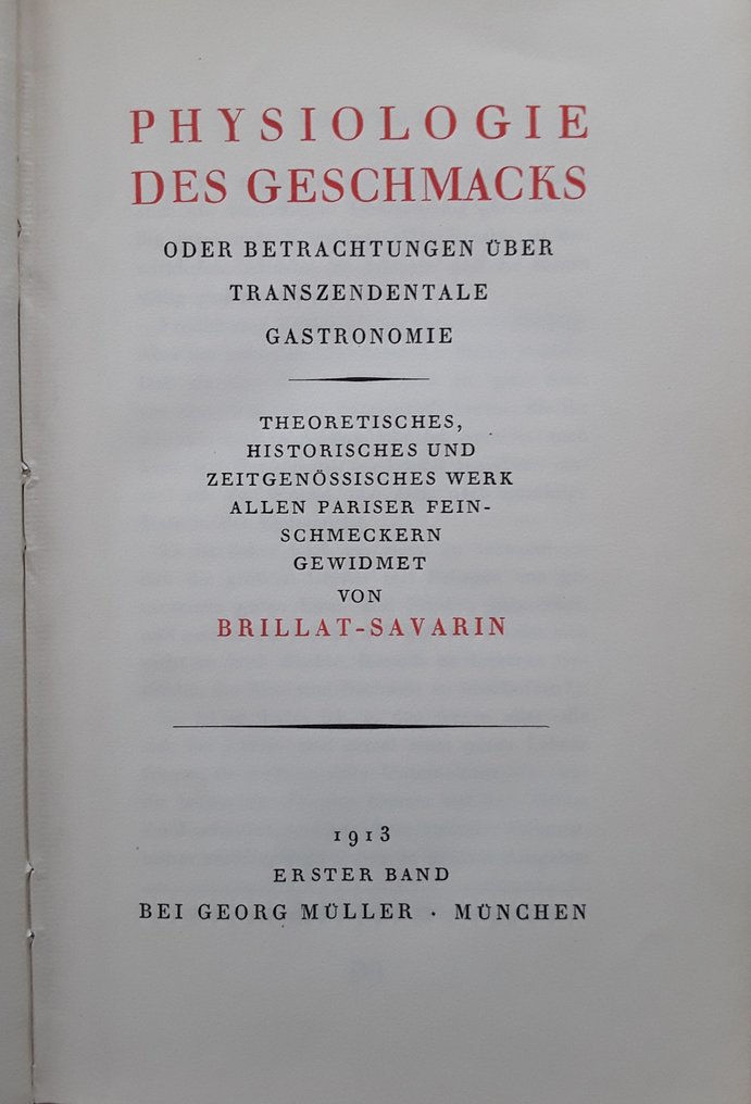 Eugen von Vaerst - Brillat-Savarin - Gastrosphie oder Lehre von den ...